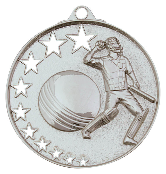 MH910S - Cricket Stars Medal Silver