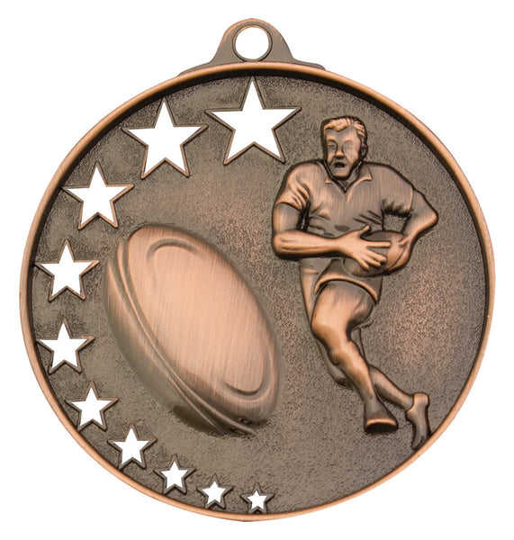 MH913B - Rugby Stars Medal Bronze