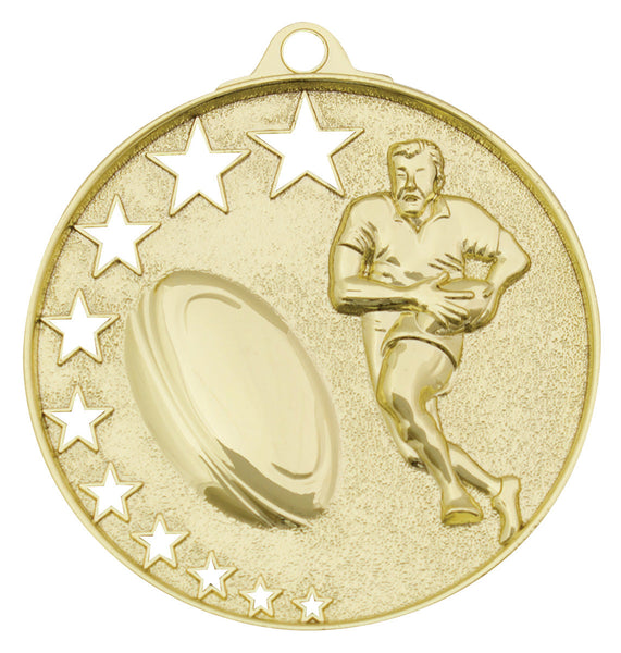 MH913G Rugby Stars Medal Gold