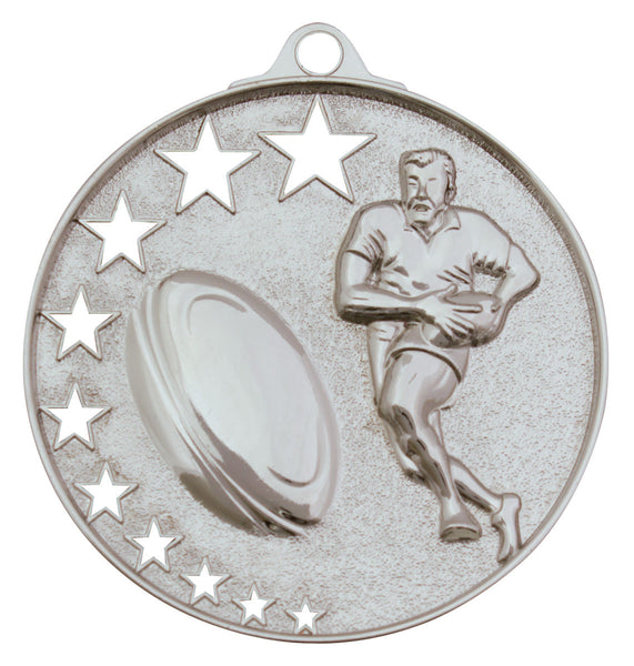 MH913S Rugby Stars Medal Silver