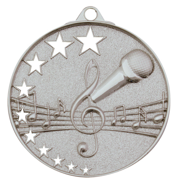 MH921S Music Stars Medal Silver