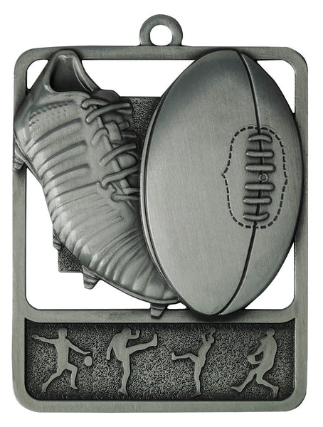 MR912S Aussie Rules Medal Rosetta Silver