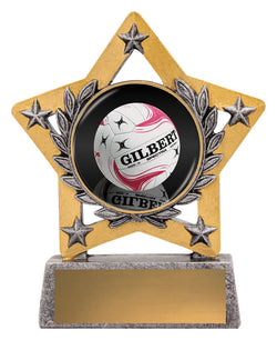 MSC911 - Netball Mini Star Colour 130mm