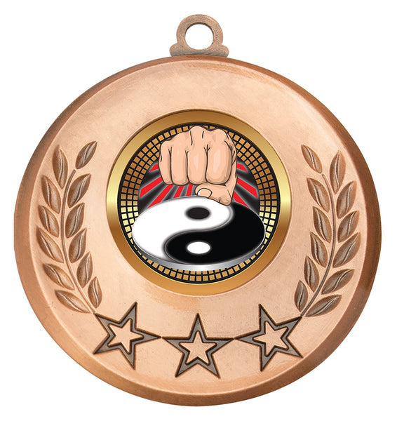 MSH145B - Laurel Medal Martial Arts Bronze