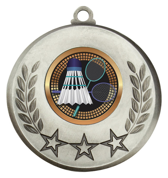 MSH146S - Laurel Medal Badminton Silver