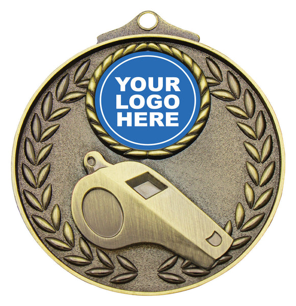 MV742G - Vintage Medal - Whistle Gold