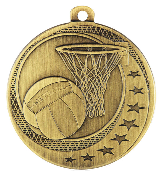 MW911G Netball Wayfare Medal Gold