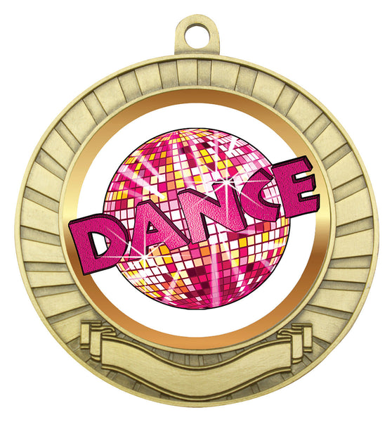MY201G-B19 - Dance Eco Scroll Medal Gold
