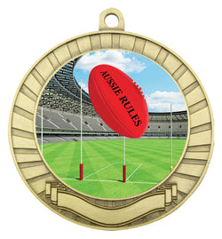 MY201G-C882 - Footy Eco Scroll Medal Gold