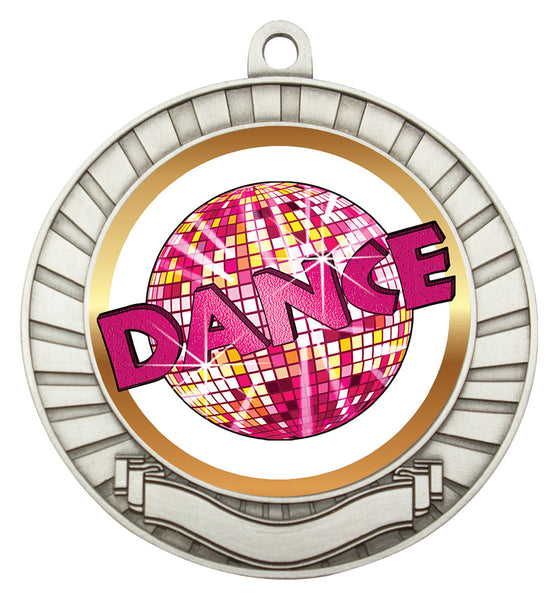 MY201S-B19 - Dance Eco Scroll Medal Silver