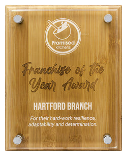 PFB8 Bamboo Floating Acrylic Plaque 250mm