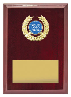 PL03B - Laurel Plaque Gold 175mm