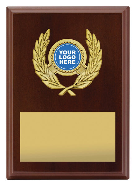 Wreath Plaque Walnut 175mm