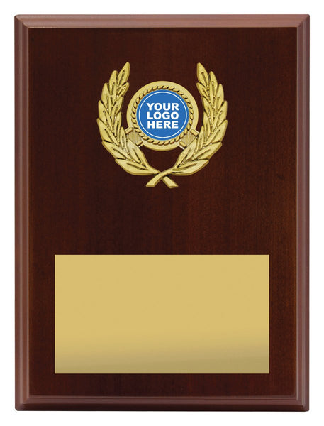 Wreath Plaque Walnut 200mm