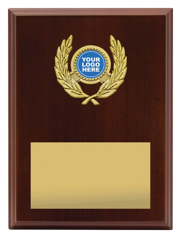 Wreath Plaque Walnut 200mm