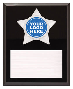 PL08D - Star Plaque Silver 225mm