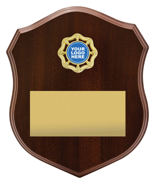 SH05B - Olive Shield with Logo 210mm