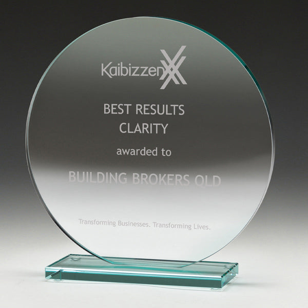W502 Circle Jade Glass Award 160mm