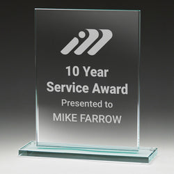 W512 Classic Jade Glass Award 190mm