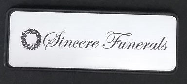 Sincere Funerals Name Badge