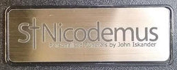 St Nicodemus Gold Name Badge